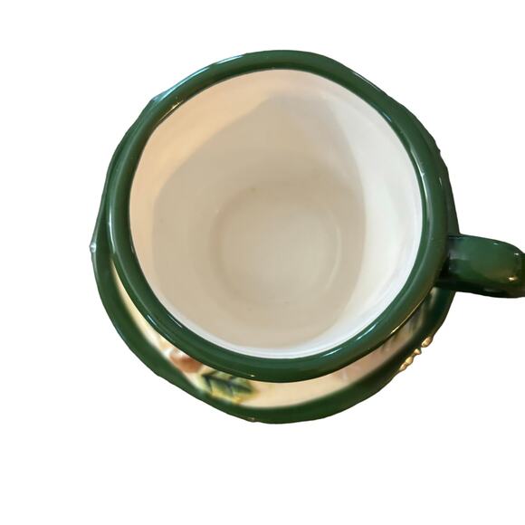 Yankee Candle Christmas Cup Saucer 2011 Cardinal Bird Ceramic Votive Tea Light - Picture 5 of 8